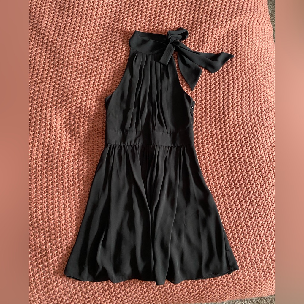 Black Formal Dress With Mock Neck